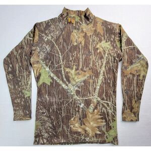 Under Armour Shirt Mens XL Mock Neck Camo Compression Long‎ Sleeve Base Layer